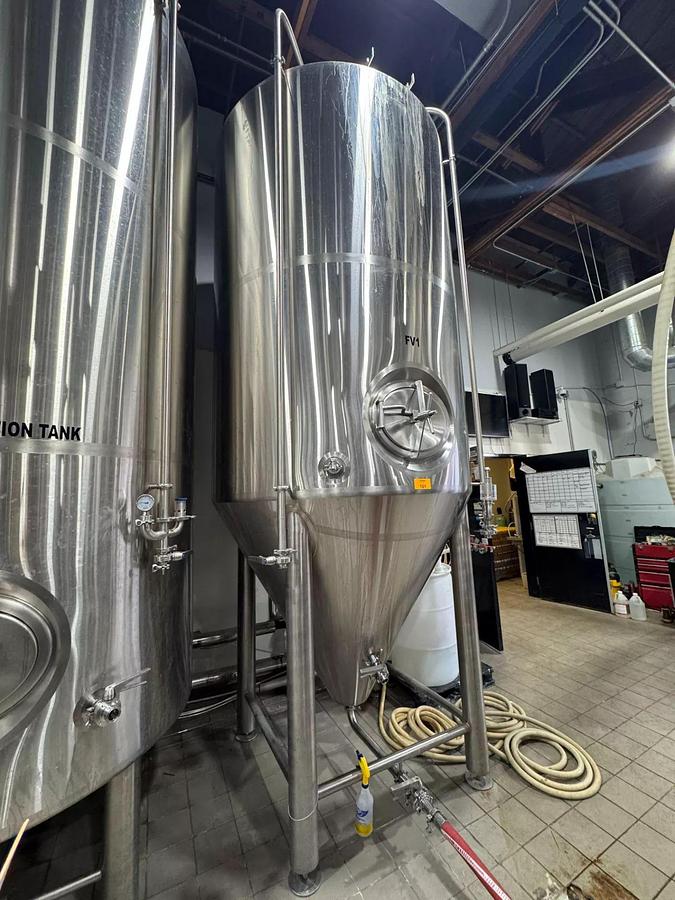 Used (3) Available - 40 bbl JTB unitank fermenters