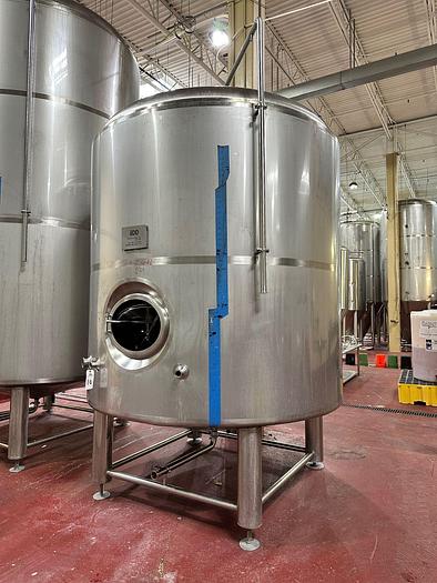 Used (1) Available - Used IDD 50 bbl / 60hl (1550 Gal) jacketed brite tank