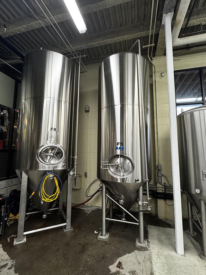 Used (3) Available - Metalcraft Fabrication 30 bbl / 930Gal Jacketed Fermenter / Storage Tank