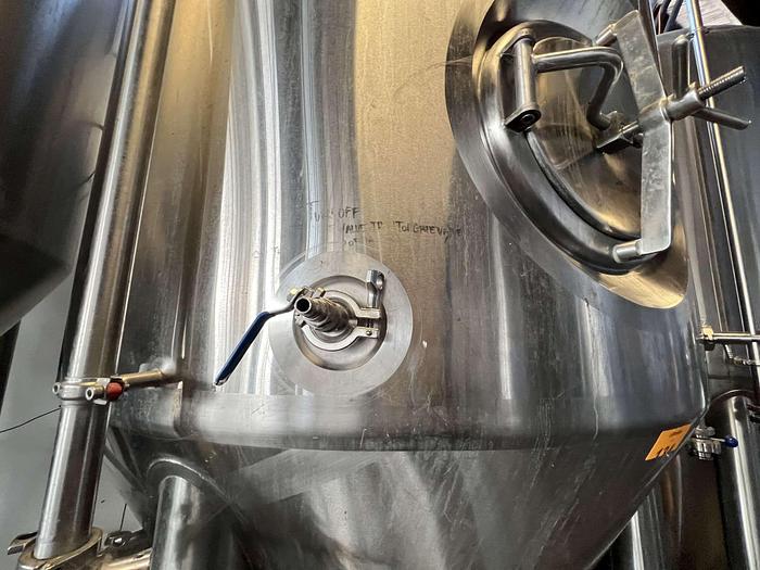 Used (2) Available - ABE 30 bbl conical fermenters