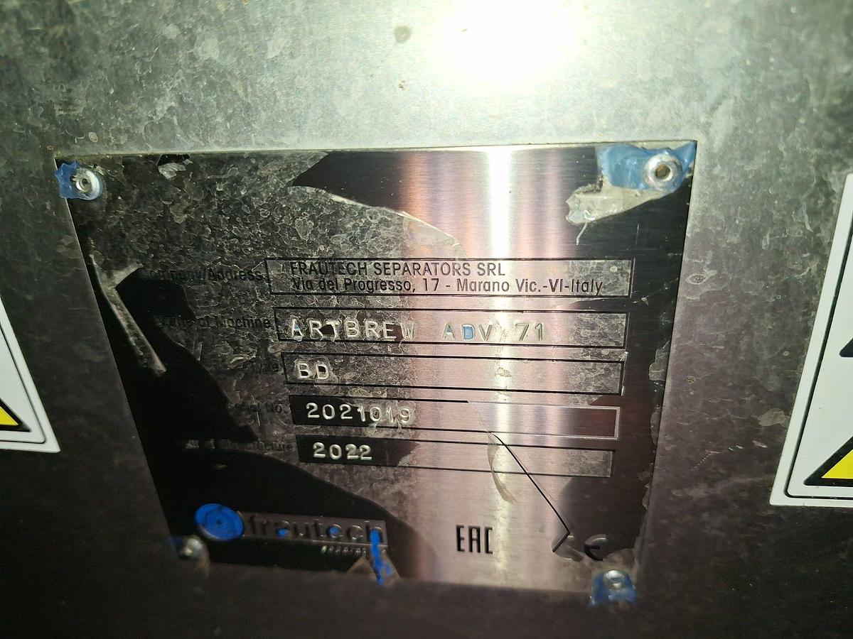 Used Used ANDRITZ FRAUTECH - ARTBREW ADV 71 Centrifuge Separator