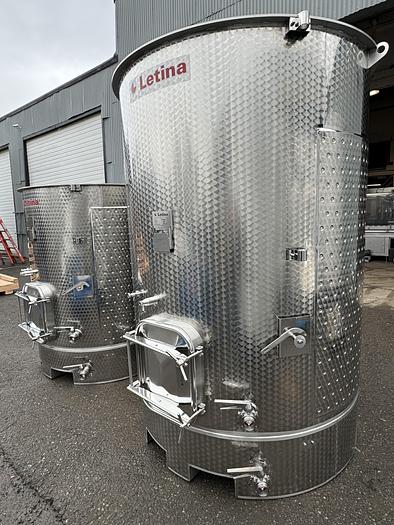 New Stock Letina 1070Gal/4050L Forkliftable Variable Capacity Jacketed Tank