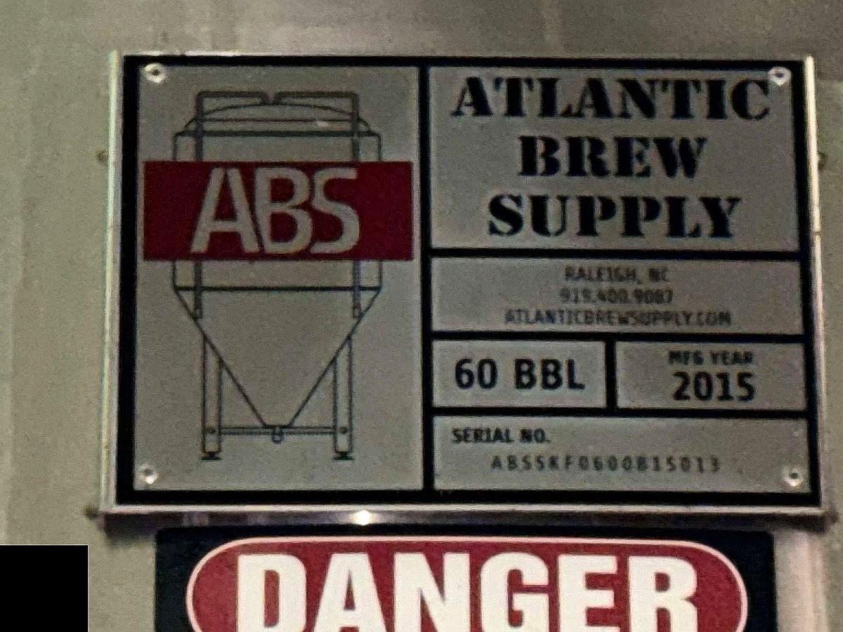 Used (1) Available - Used ABS Atlantic Brew Supply 60 bbl / 1860Gal Jacketed Unitank Fermenter
