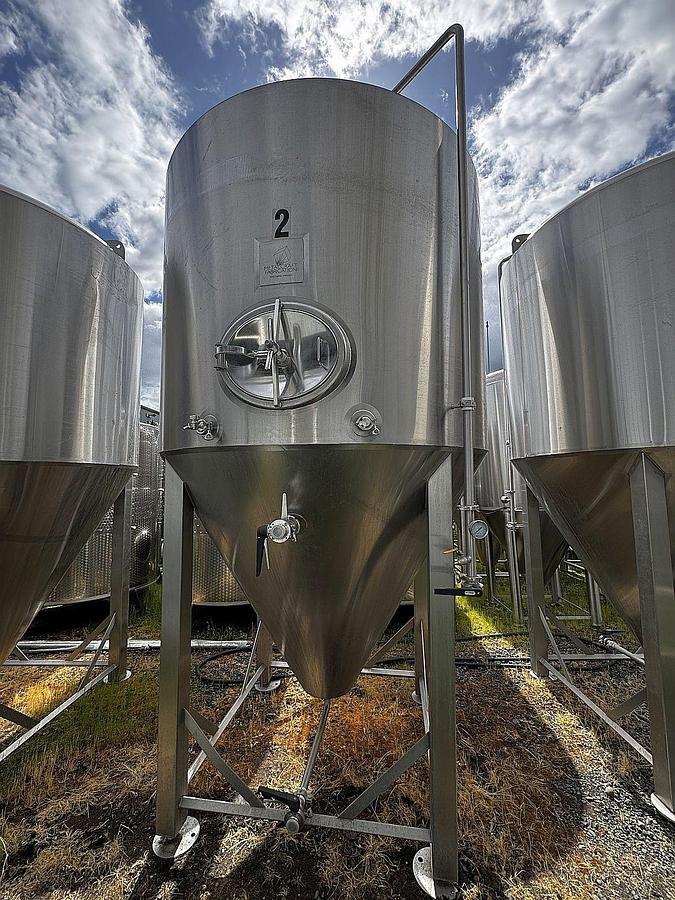 Used (4) available - Used Metalcraft Fabrication 40 bbl / 1240Gal jacketed unitank fermenters