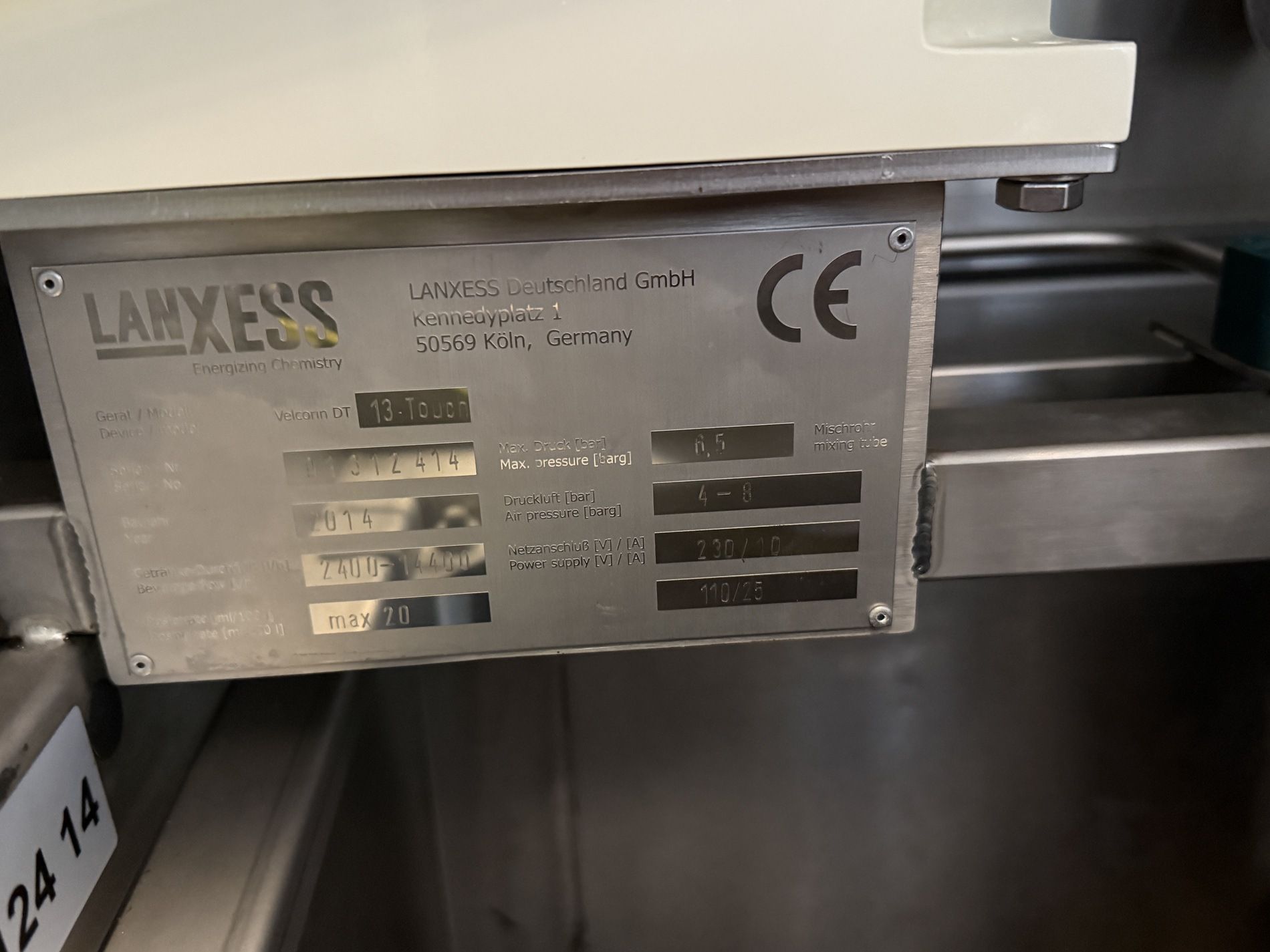 Used Used Velcorin DT13 dosing machine