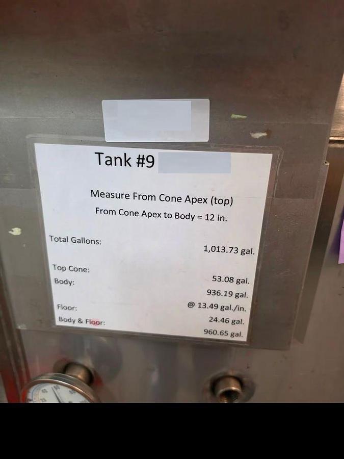 Used Used Westec 1017 Gallon Closed Top Jacketed Fermenter / Storage Tank