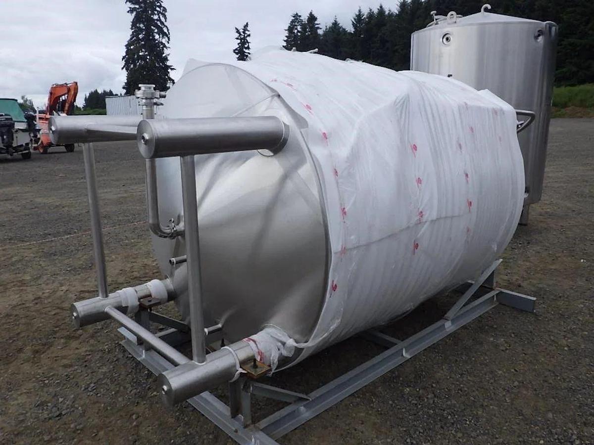 Used (2) Available - Previously sold 20 bbl/2500L/660Gal jacketed brite tank