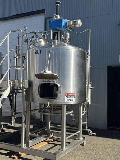 Used Used 10 bbl Direct Fired Skid Mounted Brewhouse