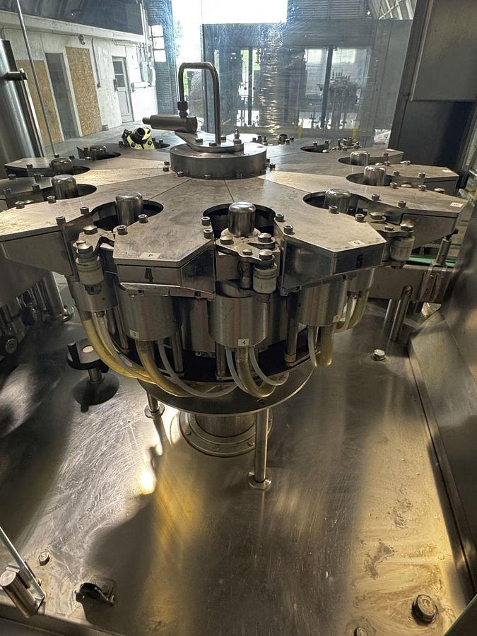 Used Used GAI 3003A Bier 12 Valve Monoblock Rinser Filler Crowner