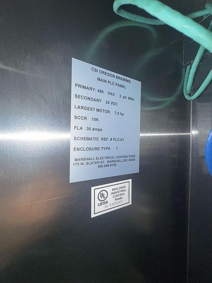 Used Used CSI Central States Industrial skid mount CIP system