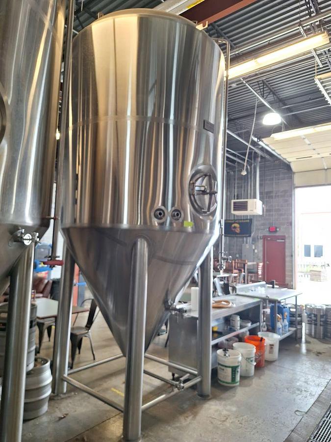 Used Used NFE 40 bbl / 1240 Gal conical jacketed fermenter