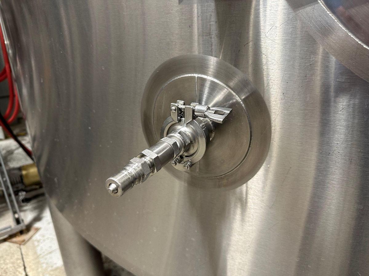 Used (2) Available - Used JVNW 250bbl / 7500 Gallon ASME jacketed brite tanks