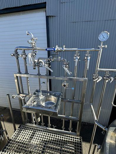 Used Used 10 bbl Direct Fired Skid Mounted Brewhouse
