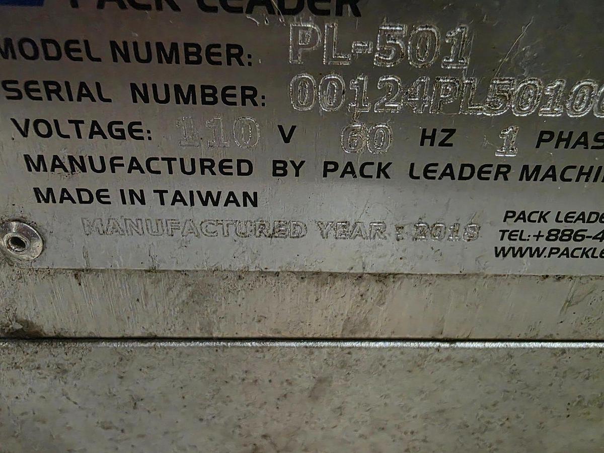 Used Used Pack Leader Model PL501 inline labeler