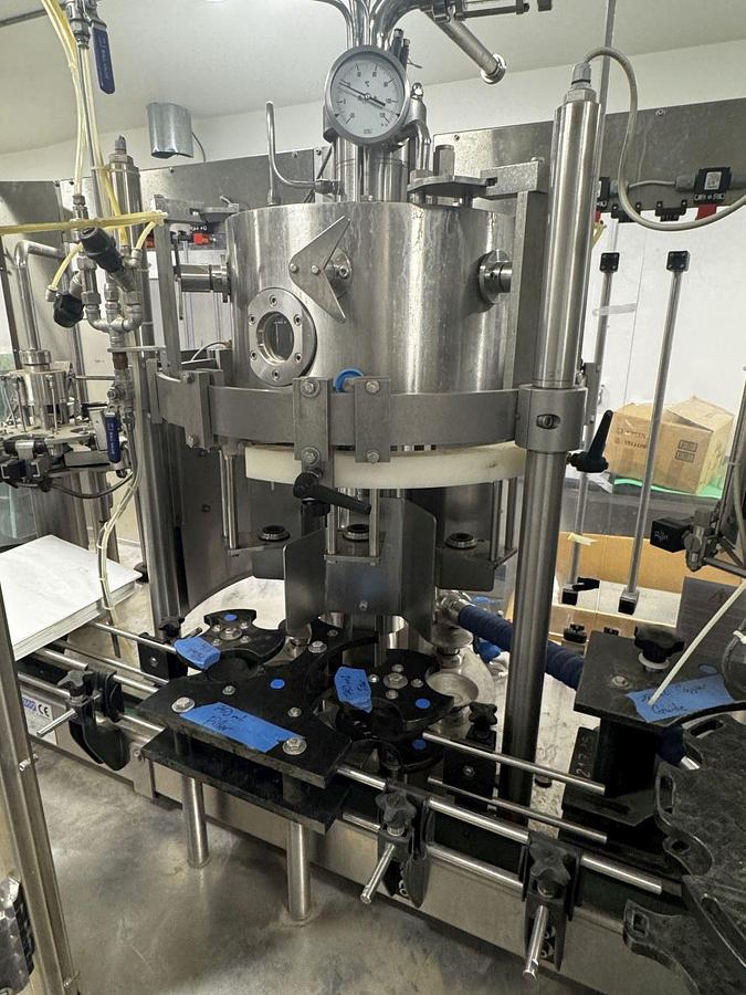 Used Used CIME Gold 6-6-1 Counter Pressure Bottle Filling Line