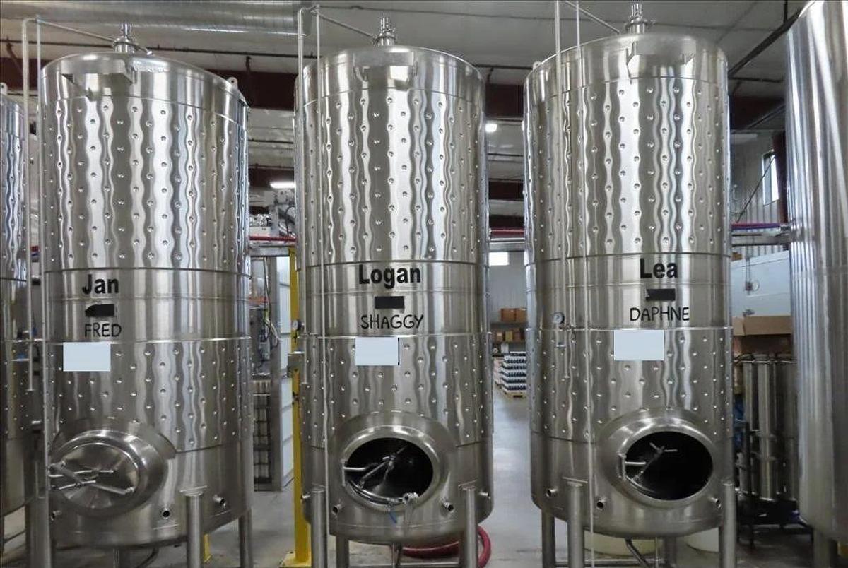 Used (4) Available - Used Practical Fusion 20 bbl / 620Gal jacketed brite/storage tanks