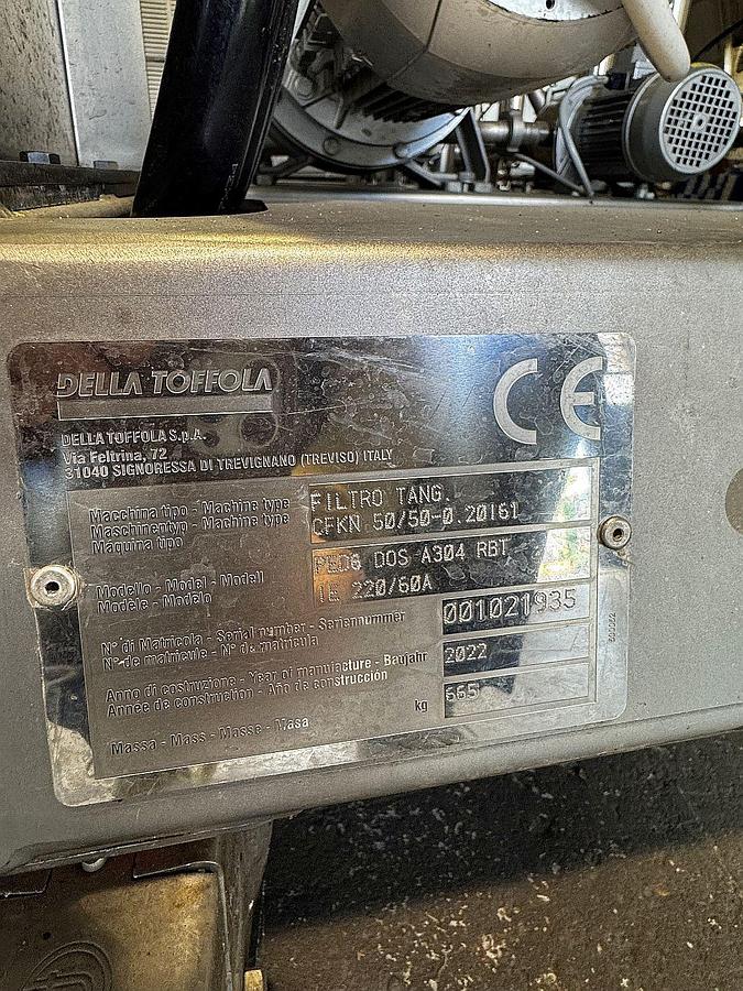 Used Used Della Toffola CFKN50 Cross Flow Filter