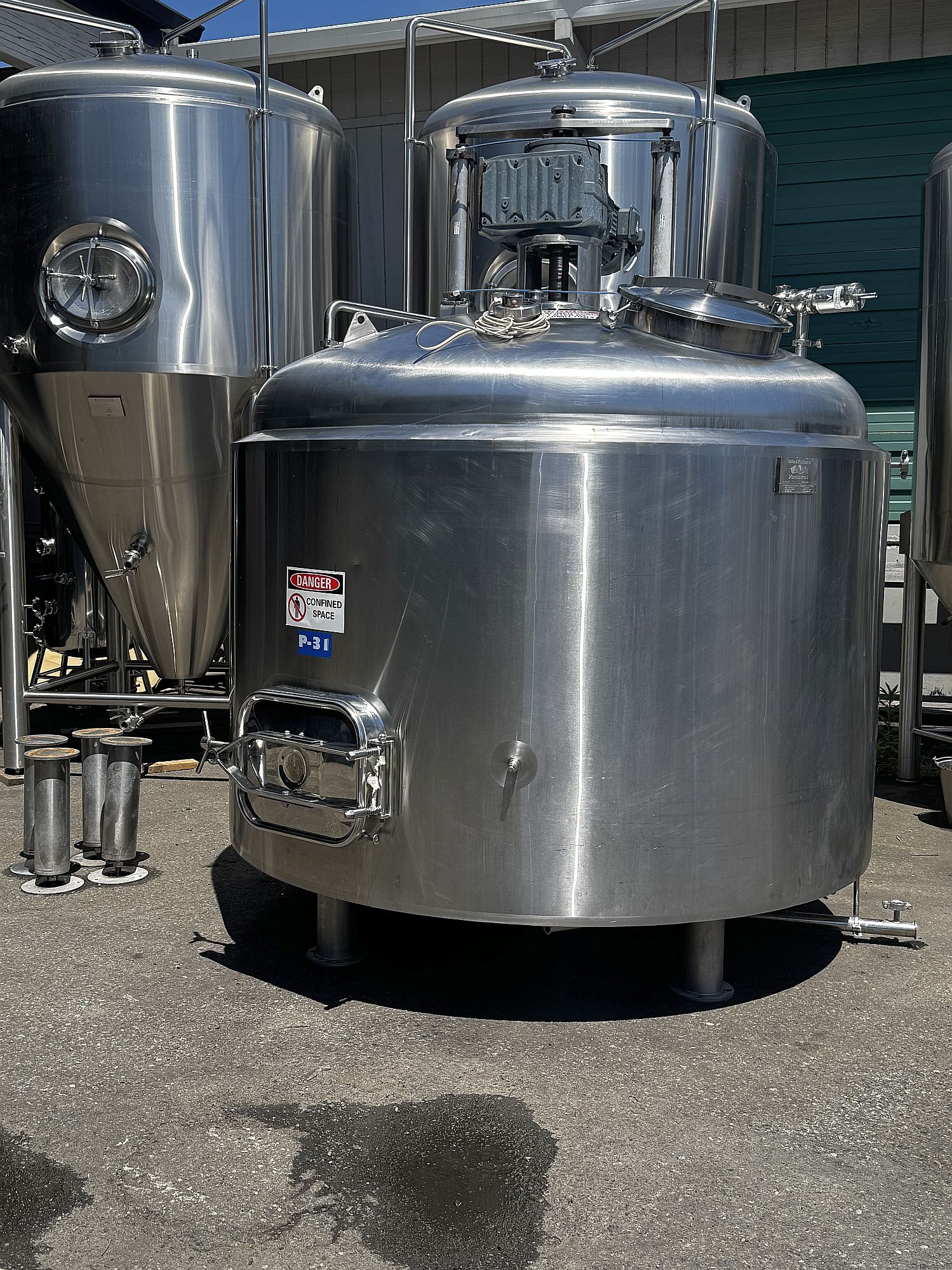 Used Used BSV Blackstone 30 bbl / 930 Gal jacketed Mashtun / mix tank