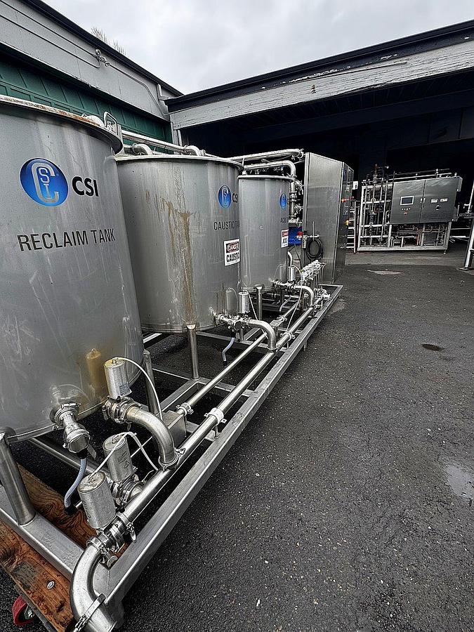 Used Used CSI Central States Industrial skid mount CIP system