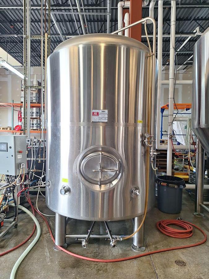 Used (1) Available - Used ABS 40 bbl / 1240Gal Jacketed Brite Tank