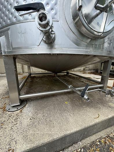 Used (3) available - Used 6500 gallon dimple jacketed fermenter / storage tank