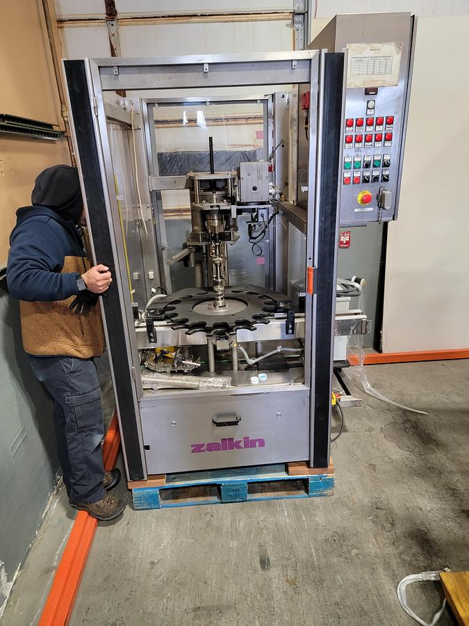 Used 2005 Zalkin TM 200NG Single Head ROPP Capper