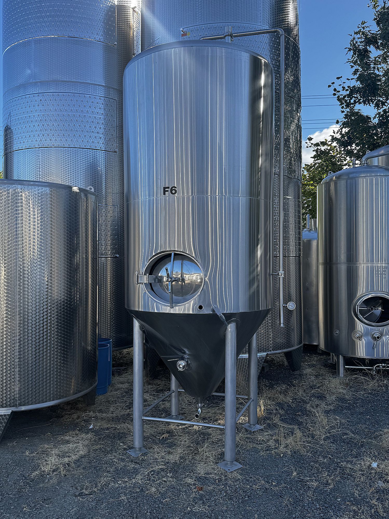 Used Used AAA Metals 20 bbl / 620Gal jacketed fermenter / storage tank