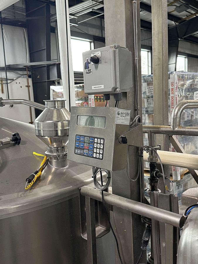 Used Prospero 30 bbl 4 vessel brewhouse with HLT, CLT. and grist case