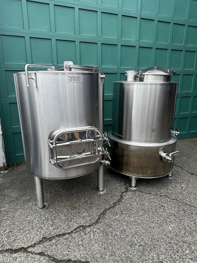 Used Used 3.5 bbl Practical Fusion direct fired brewhouse
