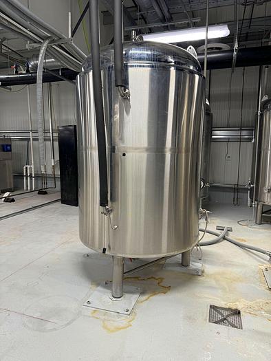 Used (2) Available  - Used Apex 20 bbl / 620 Gallon Jacketed Brite Tanks