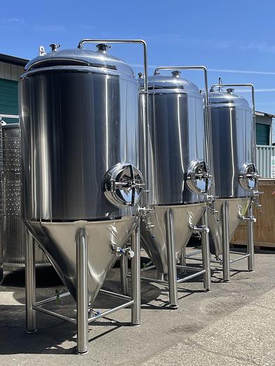 Used (3) available - Used 15 bbl Jacketed Fermenter
