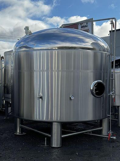Used (2) Available - Used Apex 100 bbl / 3300 gallon jacketed brite tanks