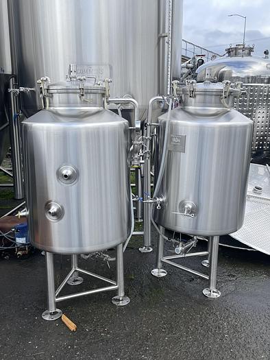 Used (3) available - Used BSV 2 bbl Jacketed Brite Tanks
