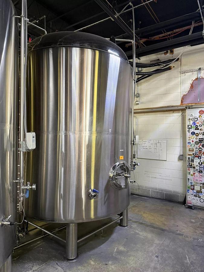 Used (2) Available - Used 60 bbl / 1860Gal Glacier jacketed brite/storage tanks