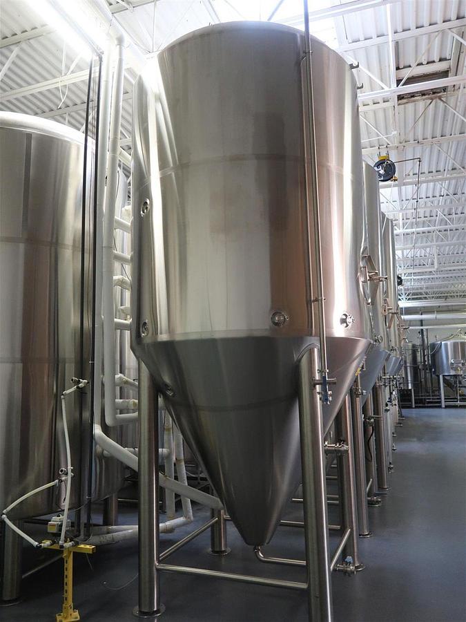 Used (3) Available - Prospero Brewpro 60 bbl / 1860Gal conical jacketed fermenter / storage tanks