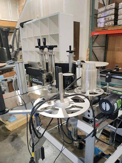 Used Used Pack Leader ElF50 pressure sensitive labeler