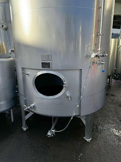 Used Vance Metals 50 bbl/ 1550 Gallon Jacketed Brite Tank