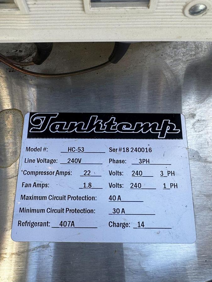 Used Used Tanktemp Iceberg Duo 5 hp portable glycol heater / chiller
