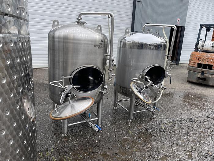 Used (2) available - Used 3 bbl / 95 Gallon single wall serving tanks