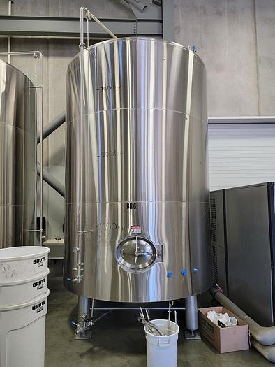 Used (2) Available - Used AAA Metals 120 bbl Jacketed Brite Tank - 3720 Gal