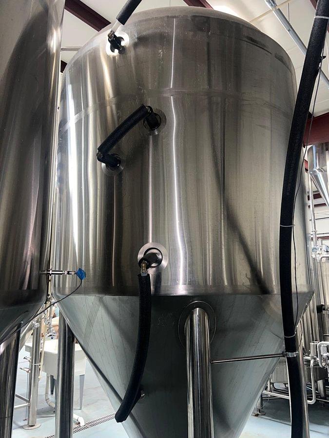 Used (2) Available - Used BestBrew 40 bbl / 1240 Gal conical jacketed unitank fermenters