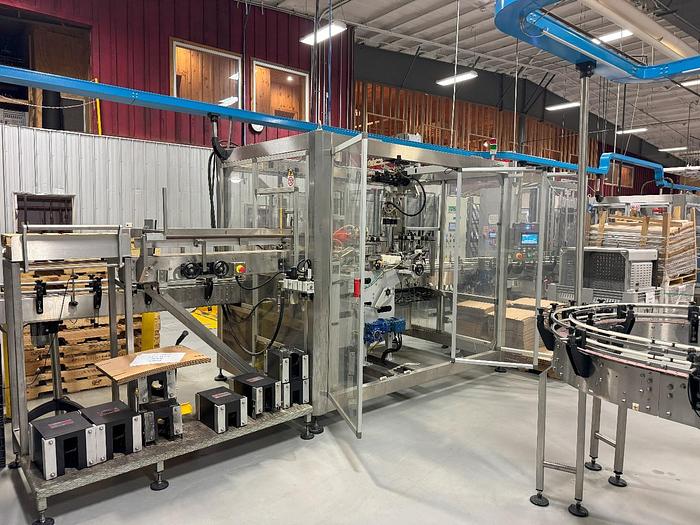 Used GAI 8032A Bier Monobloc rinser/filler/crowner/ropp capper With Support Equipment