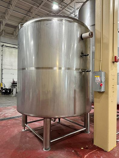 Used (1) Available - Used IDD 50 bbl / 60hl (1550 Gal) jacketed brite tank
