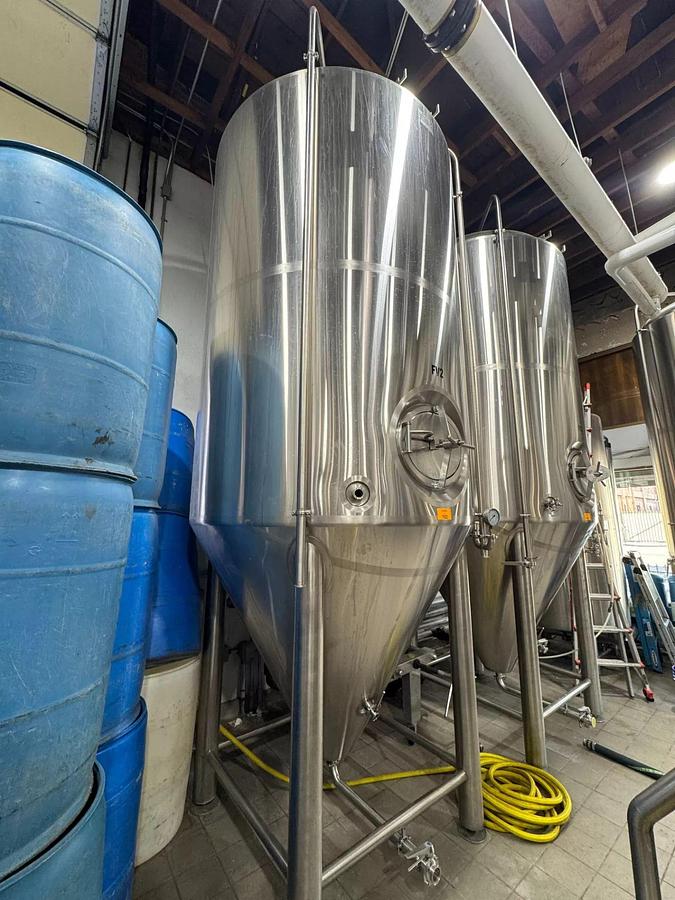 Used (3) Available - 40 bbl JTB unitank fermenters