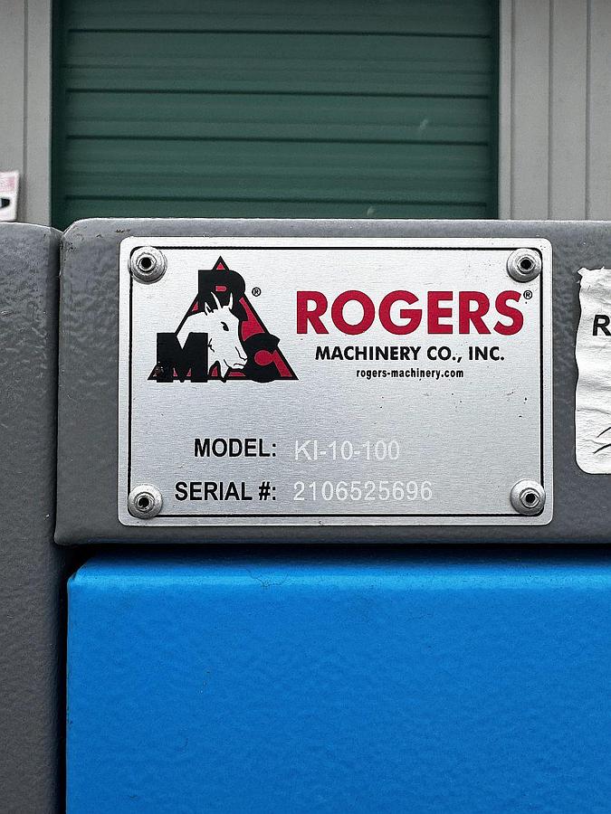 Used Rogers Machinery KI 10-100 10hp compressor