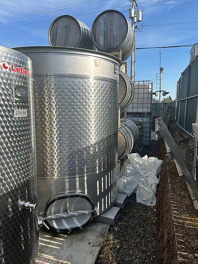 Used Used JVNW 1500 Gallon VC forkliftable jacketed fermenters