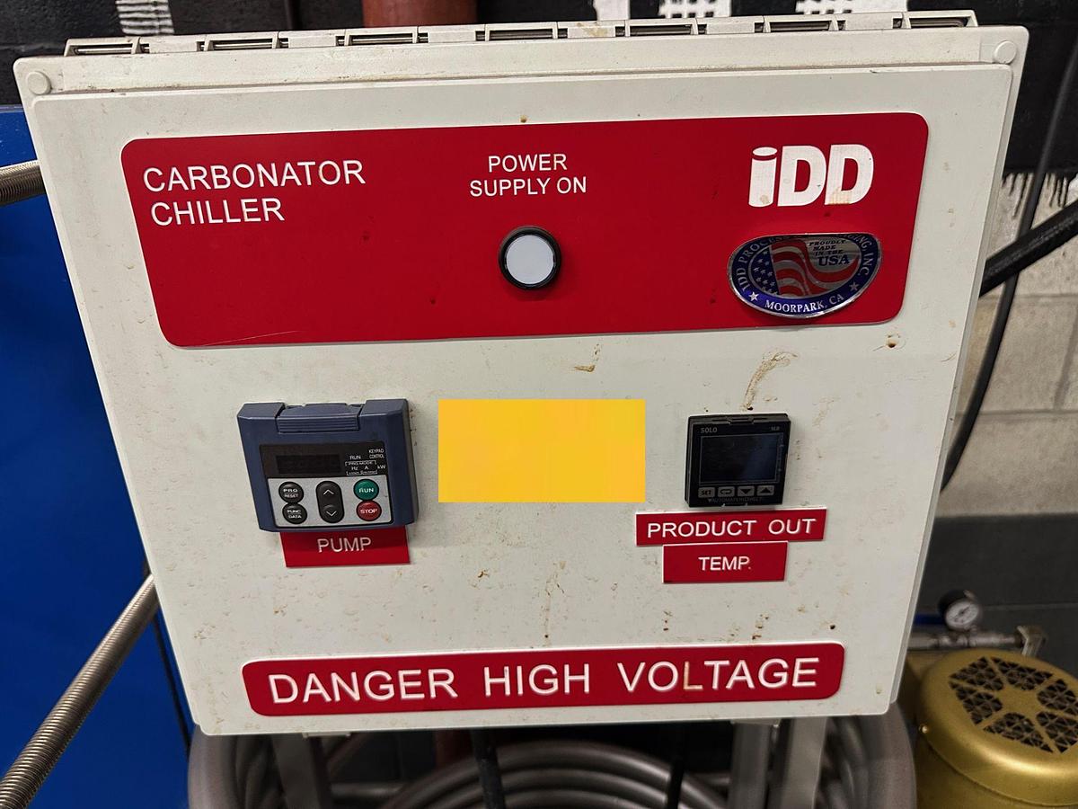 Used Used IDD inline carbonation system and chiller - new in 2021