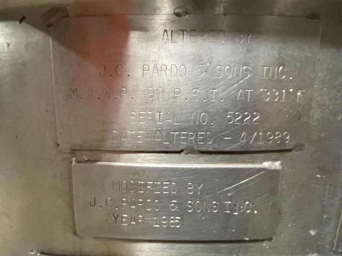 Used Lee 200 Gallon Steam Kettle