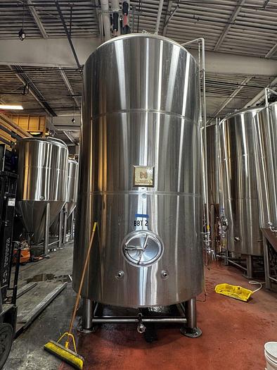 Used Used Marks Fabrication 120bbl / 3720 Gallon jacketed brite tank