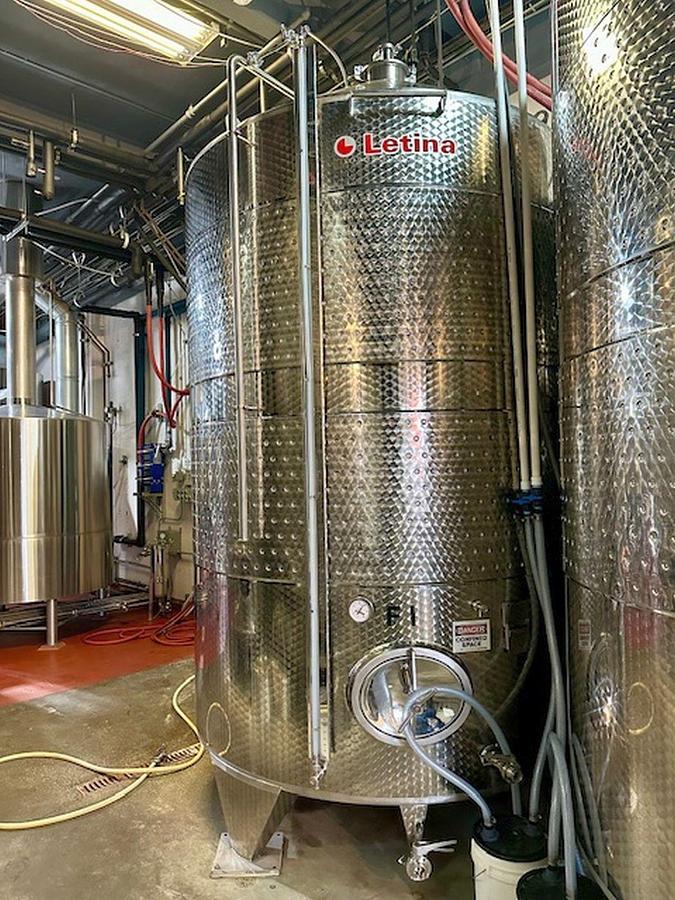 Used (5) Available - Used Letina 12200L / 3220 Gallon jacketed fermenter/ storage tank